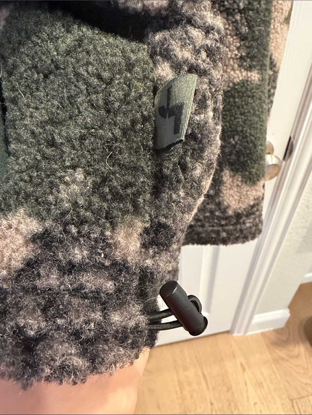 JoyLab Olive, Pink & Cream Sherpa Pullover - Picture 8 of 9